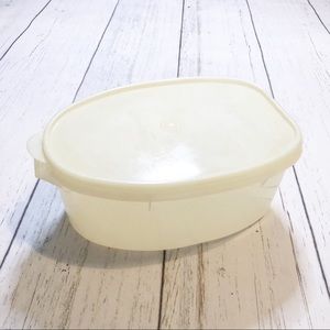 Tupperware vintage roast flavor saver sheer dinner food container meat saver